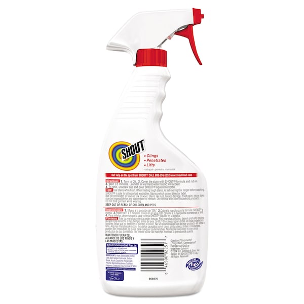 Shout Laundry Stain Treatment, 22 oz Spray Bottle, PK8 - 356160
