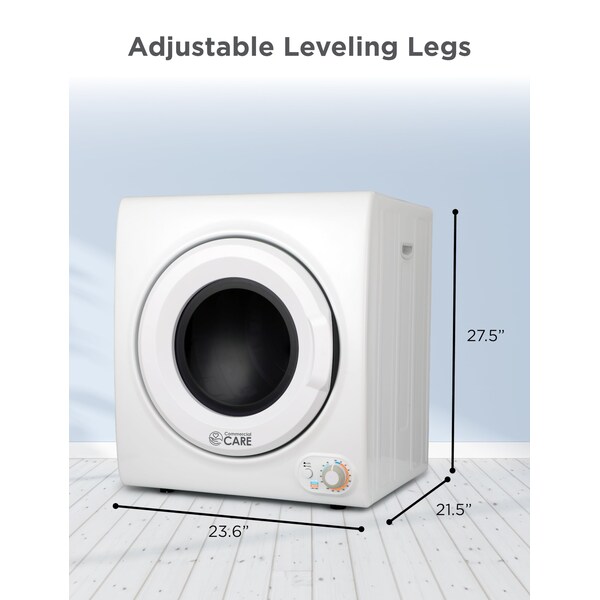 Commercial Care 3.5 Cu. Ft. Portable Dryer, 120V  Front Loading Dryer Machine Holds Up To 13.2 lbs. - CED35