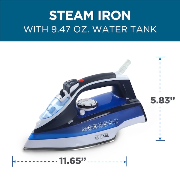 Commercial Care 1600 Watts Iron with Self-Cleaning - CCSI900