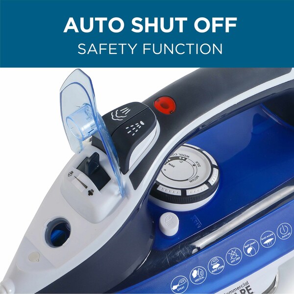 Commercial Care 1600 Watts Iron with Self-Cleaning - CCSI900