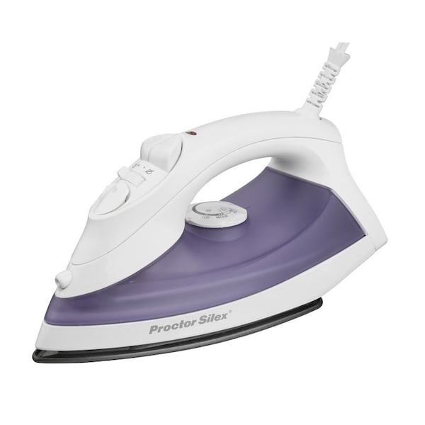 Proctor-Silex 17201 NonStick Steam Iron, 1200 W, 110 V, 127 oz Tank, Blast and FineMist Spray - 17201PS