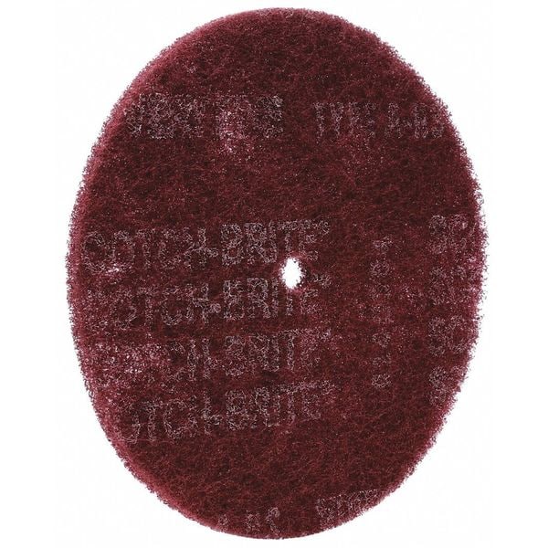 Disco de fibra Scotch-Brite, 8" de diámetro, 1/2" de agujero de montaje - 7000120989