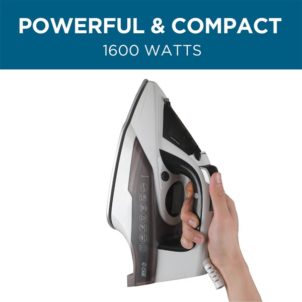 Commercial Care 1600 Watts Iron with Self-Cleaning - CCSI1000