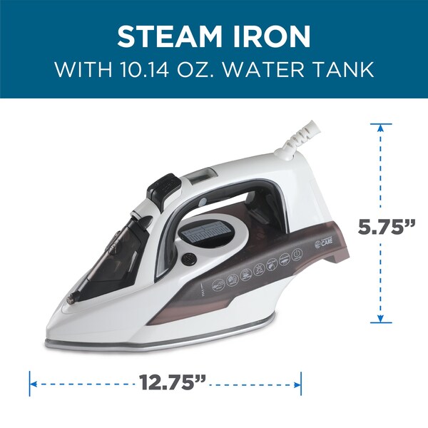 Commercial Care 1600 Watts Iron with Self-Cleaning - CCSI1000