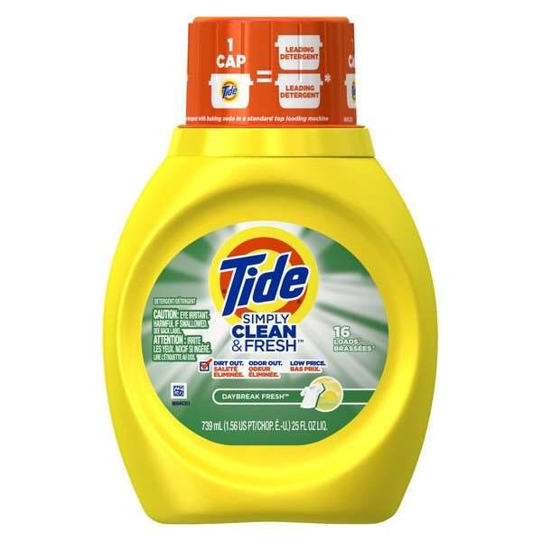 Tide Simply Clean & Fresh High Efficiency Liquid Detergent 25 fl. oz., PK6 - 90391
