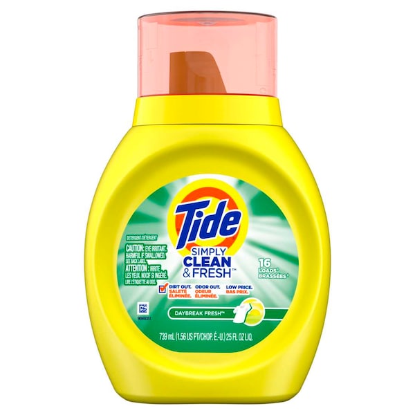 Tide Simply Clean & Fresh High Efficiency Liquid Detergent 25 fl. oz., PK6 - 90391