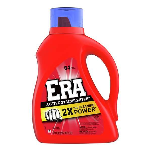 Era High Efficiency Laundry Detergent, 92 oz Jug, Liquid, Floral, Blue, 4 PK - 72492