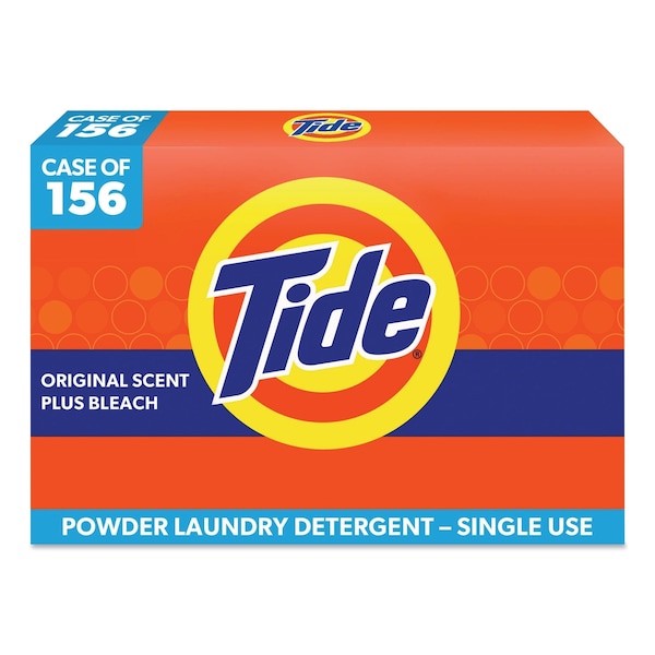 Tide Laundry Detergent, 1.5 oz Box, Powder, Tide Original, 156 PK - 49340