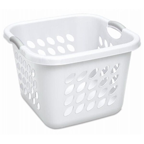 Sterilite Sterilite 12178006 19 in. White & Gray Handles Ultra Square Laundry Basket - 208375