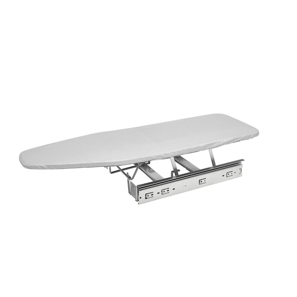 Rev-A-Shelf Rev-A-Shelf - Adjustable Pullout Folding Retractable Ironing Board with Ball-Bearing Slides, Gray - VIB-20CR