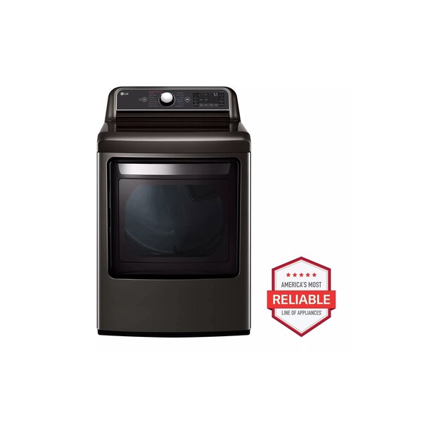 Almo LG 7.3 cu. ft. EasyLoad Door Gas Dryer with TurboSteam and ThinQ Technology - DLGX7901BE