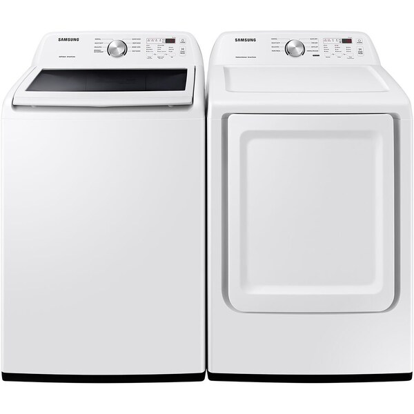 Almo Samsung WA45T3200AW/DVE45T3200W Top Load Washer and Electric Dryer Set - WA45T3200AW-E-KIT