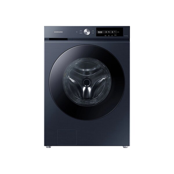 Almo Bespoke 4.6 cu. ft. Brushed Navy Front Load Washing Machine, Super Speed Wash and AI Smart Dial - WF46BB6700ADUS