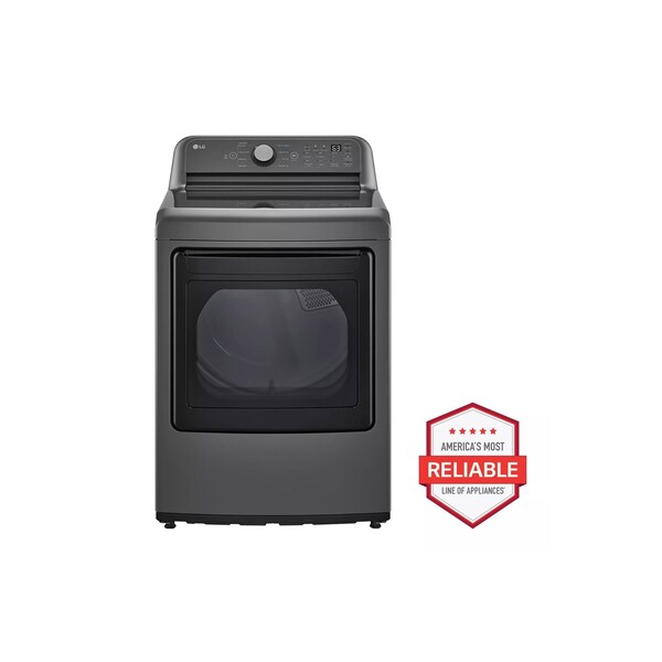 Almo 7.3 cu. ft. Ultra Large Capacity Electric Dryer with Sensor Dry and LED Display in Middle Black - DLE7150M