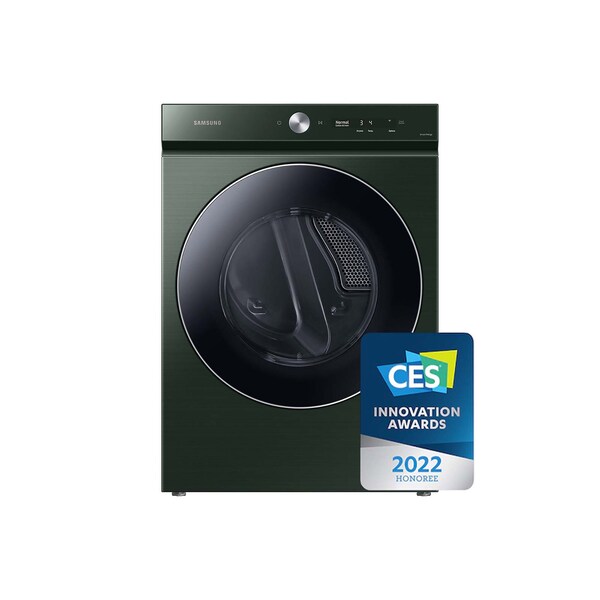 Almo Bespoke 7.6cu. ft. Ultra Capacity AI Electric Dryer with Super Speed and Smart Dial in Forest Green - DVE53BB8900GA3