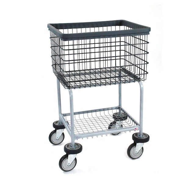 R&B Wire Products Elevated Laundry Cart with Dura-Seven Anti-Rust Coating - 300G/D7