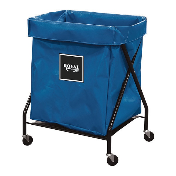 Royal Basket Trucks X-Frame Cart, 8 Bu, Blue Vinyl - G08-BBX-XFA-3ONN