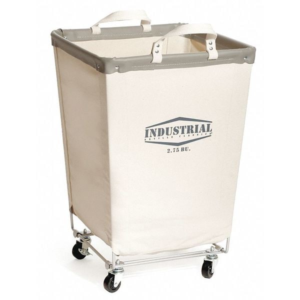 Seville Classics Canvas Laundry Car, Commercial, Heavy Duty - WEB340