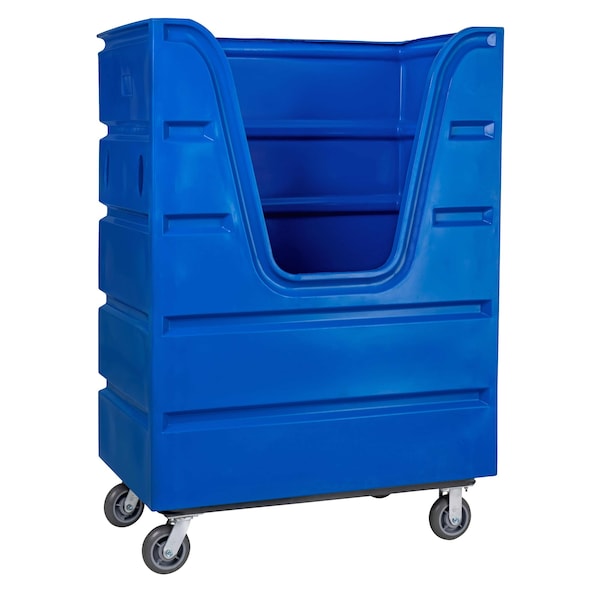 R&B Wire Products 48 Cubic Foot Poly Bulk Transport Truck, Blue - 847B