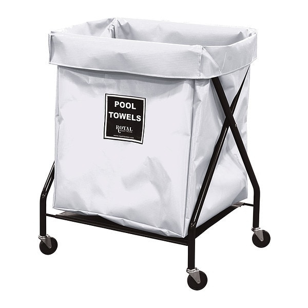 Royal Basket Trucks Pool Towel X-Frame, 8 bu, white vinyl - G08-WWX-XPA-3ONN