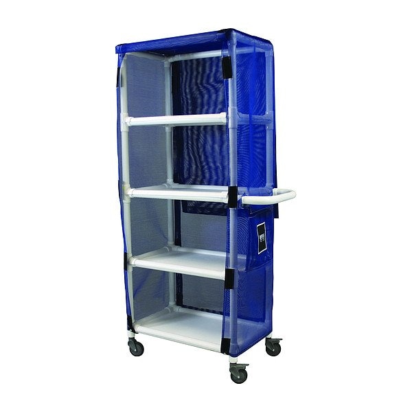 Royal Basket Trucks PVC Linen Cart, 600 lb Capac., 32" L - G32-BBX-L4A-4ULN