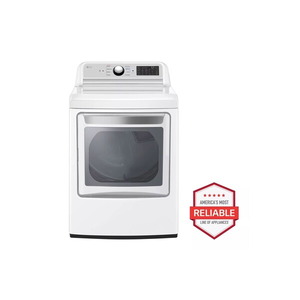 Almo LG 7.3 cu. ft. Ultra Large Capacity Smart Wi-Fi Enabled Electric Dryer - DLE7400WE