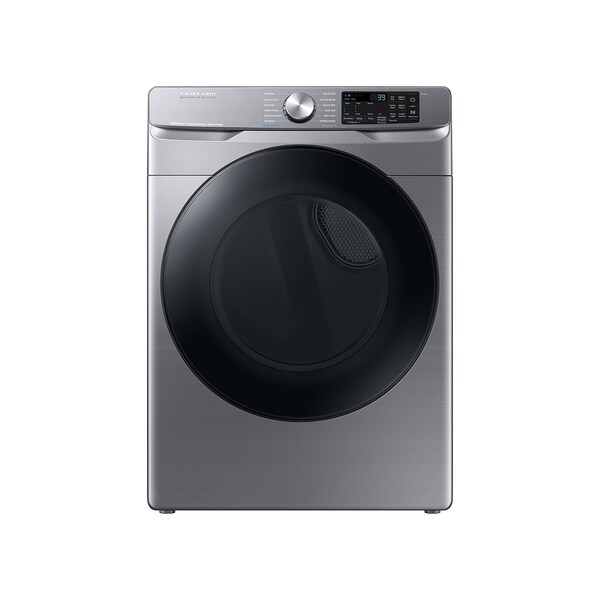 Almo 7.5 cu. ft. Smart Platinum Electric Dryer with Steam Sanitize+, Wi-Fi, and Reversible Door - DVE45B6300P