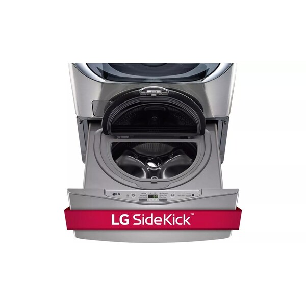 Almo 27-in. SideKick Pedestal Washer with Drawer Feature, 1.0 CF Stainless Steel Drum and BPM Motor - WD100CV