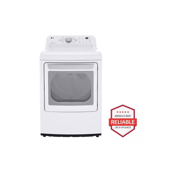 Almo 7.3 cu. ft. Ultra Large Capacity Top Loading Gas Dryer with Sensor Dry and 7 Drying Modes - DLG7151W