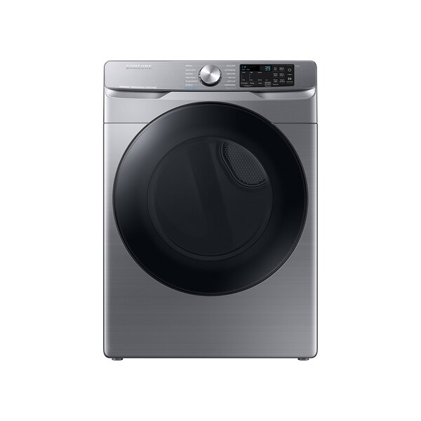 Almo 7.5 cu. ft. Smart Wi-Fi Enabled Gas Dryer with Steam Sanitize+ and Reversible Door in Platinum - DVG45B6300P