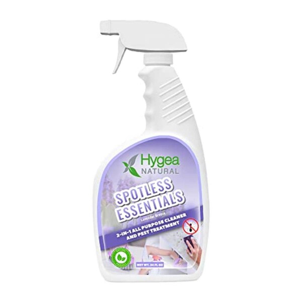 Hygea Natural 24 oz Spotless Essentials 2-in-1 Pest Lavender Breeze Cleaner Spray - HN-3007