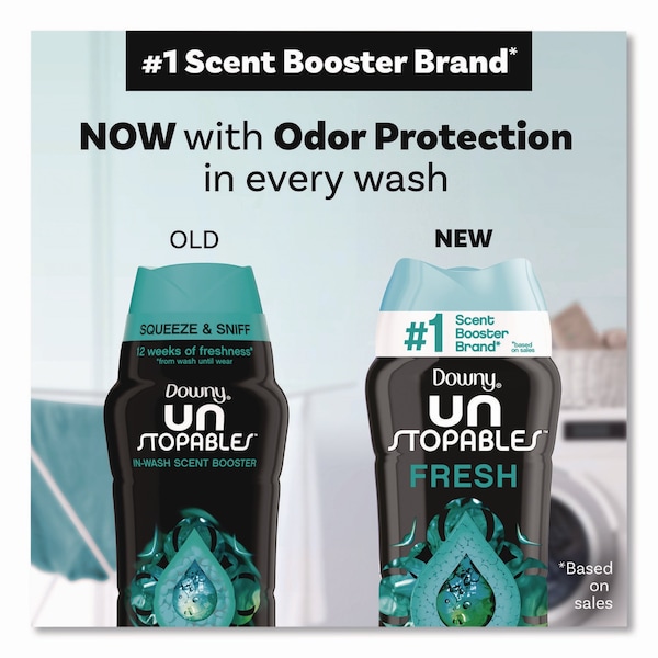 Downy Unstoppables In-Wash Scent Booster Beads, Fresh Scent, 30.1 oz Canister - 14518