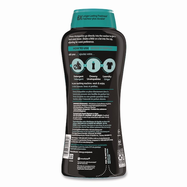 Downy Unstoppables In-Wash Scent Booster Beads, Fresh Scent, 30.1 oz Canister - 14518