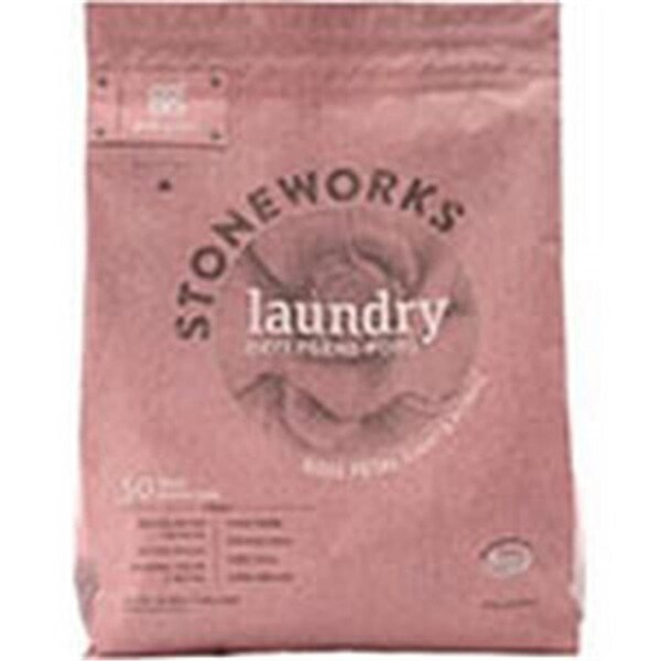 Grab Green 50 Loads Stoneworks Rose Petal Laundry Detergent Powder Pods - 230950