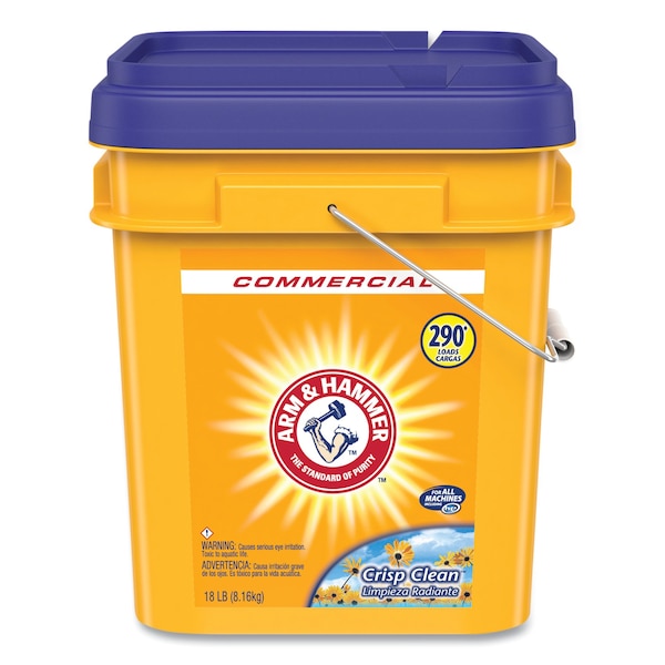 Arm & Hammer Powder Laundry Detergent, Crisp Clean, 18 lb Pail - 3320001001