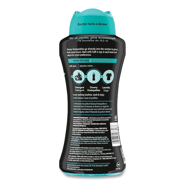 Downy Unstopables In-Wash Scent Booster Beads, Fresh Scent, 24 oz Pour Bottle, 4PK - 80730043