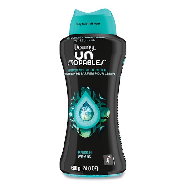 Downy Unstopables In-Wash Scent Booster Beads, Fresh Scent, 24 oz Pour Bottle, 4PK - 80730043