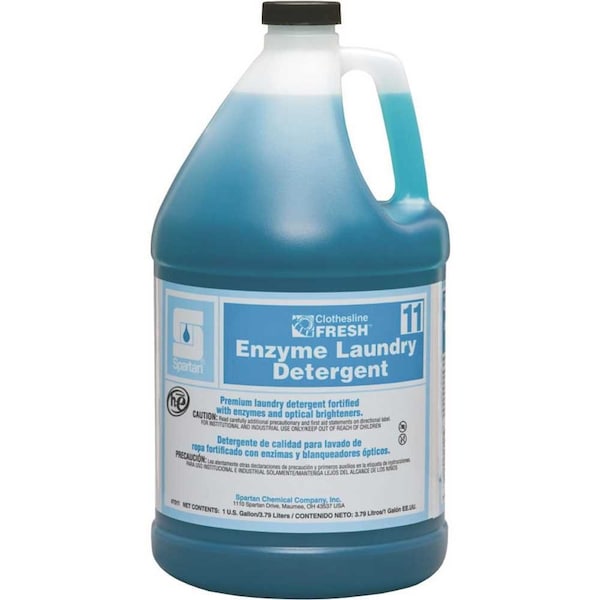 Spartan Chemical Clothesline Fresh 1 Gallon Enzyme Laundry Detergent - 701104