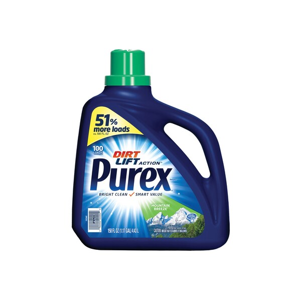 Dial Purex Liquid Laundry Detergent 150 oz. Mountain Breeze, 4PK - 5016