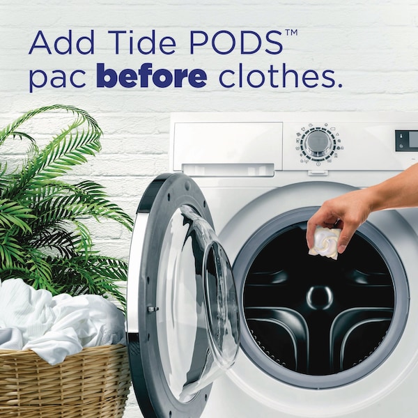 Tide PODS Laundry Detergent, Free and Gentle, 63 oz Tub, 76 Pacs/Tub, 4 Tubs/Carton, 4PK - 80737337