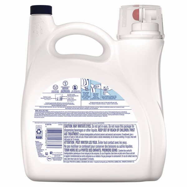 Tide Hygienic Clean Heavy 10x Duty Liquid Laundry Detergent, Unscented, 146 oz Bottle - 22188