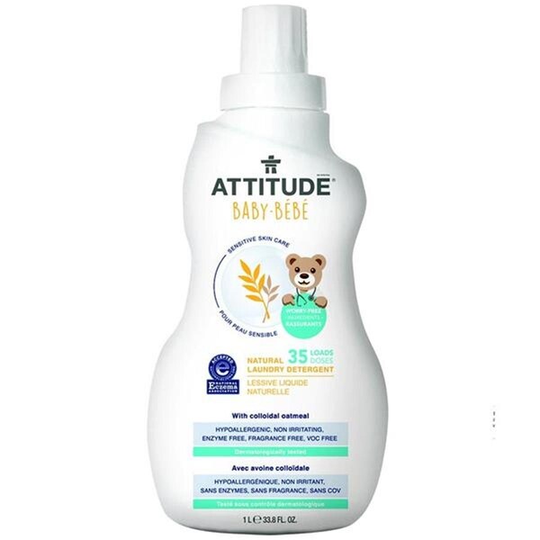 Attitude 33.8 fl oz Laundry Detergent, Fragrance-Free - 234553