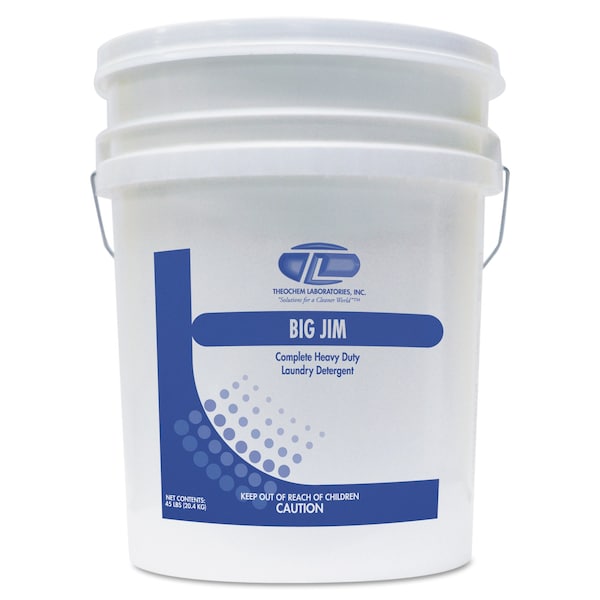 Theochem Laboratories Laundry Detergent, 45 lbs Pail, Powder, Fresh - 501050