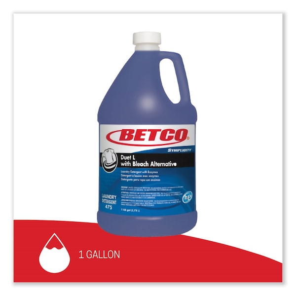 Betco Laundry Detergent, Bottle, Liquid, Fresh, 4 PK - 4750400