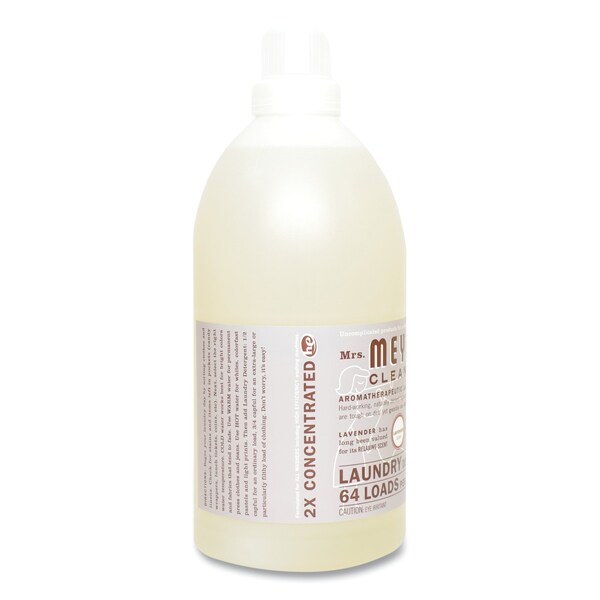 Mrs. Meyers Clean Day Laundry Detergent, 64 oz Bottle, Liquid, Lavender - 651367