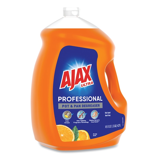 Ajax Dish Detergent, Orange Scent, 145 oz Bottle, PK4 - 61034313