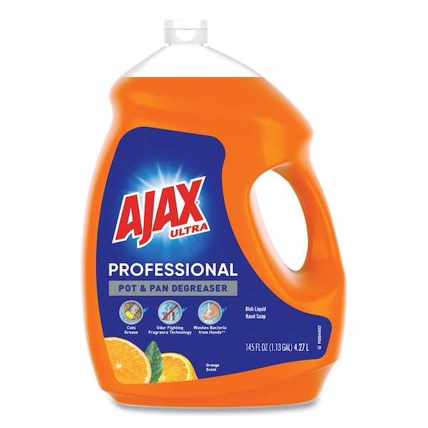 Ajax Dish Detergent, Orange Scent, 145 oz Bottle, PK4 - 61034313