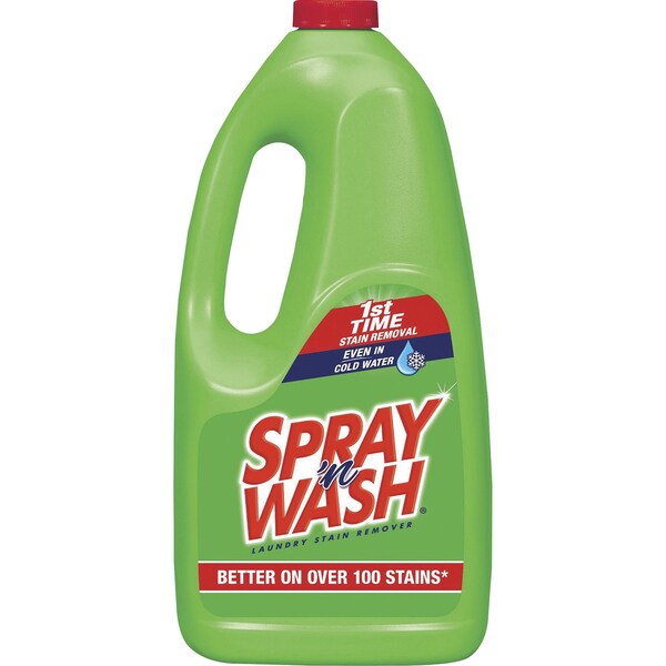 Spray N Wash Laundry Stain Remover, 60 fl oz (1.9 quart) Liquid, Clear, 6 PK - RAC75551CT