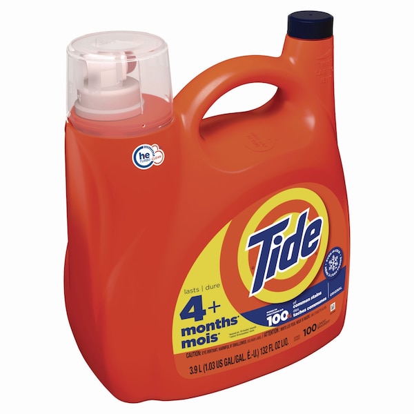 Tide Liquid Laundry Detergent, Original Scent, 146 oz Pour Bottle, 4PK - 80718334
