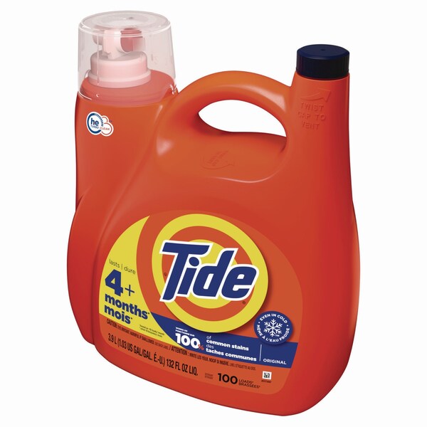 Tide Liquid Laundry Detergent, Original Scent, 146 oz Pour Bottle, 4PK - 80718334